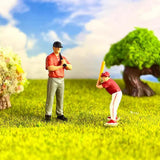 Maxbell 1/64 Miniature People Figures for Micro Landscapes Photography Props Diorama 4 pieces