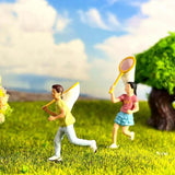 Maxbell 1/64 Miniature People Figures for Micro Landscapes Photography Props Diorama 4 pieces