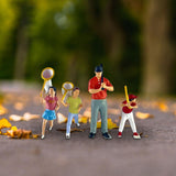 Maxbell 1/64 Miniature People Figures for Micro Landscapes Photography Props Diorama 4 pieces