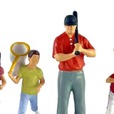 Maxbell 1/64 Miniature People Figures for Micro Landscapes Photography Props Diorama 4 pieces