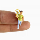 Maxbell 1/64 Miniature People Figures for Micro Landscapes Photography Props Diorama 2 pieces