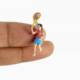 Maxbell 1/64 Miniature People Figures for Micro Landscapes Photography Props Diorama 2 pieces