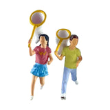 Maxbell 1/64 Miniature People Figures for Micro Landscapes Photography Props Diorama 2 pieces