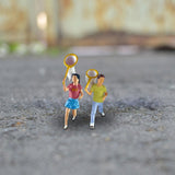 Maxbell 1/64 Miniature People Figures for Micro Landscapes Photography Props Diorama 2 pieces