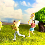Maxbell 1/64 Miniature People Figures for Micro Landscapes Photography Props Diorama 2 pieces