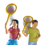 Maxbell 1/64 Miniature People Figures for Micro Landscapes Photography Props Diorama 2 pieces