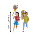 Maxbell 1/64 Miniature People Figures for Micro Landscapes Photography Props Diorama 2 pieces