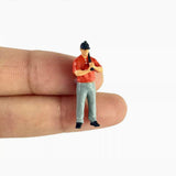 Maxbell 1/64 Miniature People Figures for Micro Landscapes Photography Props Diorama Balls Theme 2 piece