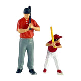 Maxbell 1/64 Miniature People Figures for Micro Landscapes Photography Props Diorama Balls Theme 2 piece