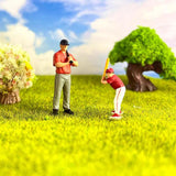 Maxbell 1/64 Miniature People Figures for Micro Landscapes Photography Props Diorama Balls Theme 2 piece