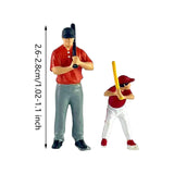 Maxbell 1/64 Miniature People Figures for Micro Landscapes Photography Props Diorama Balls Theme 2 piece