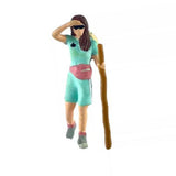 Maxbell 4 Pieces 1/64 Diorama Figure Miniature Layout for Children Boys Girls Adults