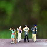 Maxbell 4 Pieces 1/64 Diorama Figure Miniature Layout for Children Boys Girls Adults