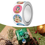 Maxbell Christmas Stickers Roll Decals Holiday Stickers for Kids DIY Envelopes Decor Style A