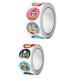 Maxbell Christmas Stickers Roll Decals Holiday Stickers for Kids DIY Envelopes Decor Style A