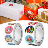 Maxbell Christmas Stickers Roll Decals Holiday Stickers for Kids DIY Envelopes Decor Style A
