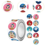 Maxbell Christmas Stickers Roll Decals Holiday Stickers for Kids DIY Envelopes Decor Style A