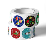 Maxbell Christmas Stickers Roll Decals Holiday Stickers for Kids DIY Envelopes Decor Style A