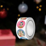 Maxbell Christmas Stickers Roll Decals Holiday Stickers for Kids DIY Envelopes Decor Style A