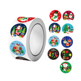 Maxbell Christmas Stickers Roll Decals Holiday Stickers for Kids DIY Envelopes Decor Style B