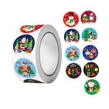 Maxbell Christmas Stickers Roll Decals Holiday Stickers for Kids DIY Envelopes Decor Style B