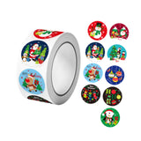 Maxbell Christmas Stickers Roll Decals Holiday Stickers for Kids DIY Envelopes Decor Style B