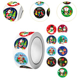 Maxbell Christmas Stickers Roll Decals Holiday Stickers for Kids DIY Envelopes Decor Style B