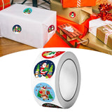 Maxbell Christmas Stickers Roll Decals Holiday Stickers for Kids DIY Envelopes Decor Style B