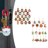 Maxbell 20Pcs Painting Keychains for Valentines Thanksgiving New Year Christmas Gift