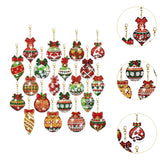 Maxbell 20Pcs Painting Keychains for Valentines Thanksgiving New Year Christmas Gift