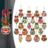 Maxbell 20Pcs Painting Keychains for Valentines Thanksgiving New Year Christmas Gift