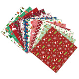 Maxbell 12Pcs Christmas Wrapping Paper Card Making Supplies for Festive Wedding Xmas
