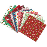 Maxbell 12Pcs Christmas Wrapping Paper Card Making Supplies for Festive Wedding Xmas