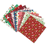 Maxbell 12Pcs Christmas Wrapping Paper Card Making Supplies for Festive Wedding Xmas