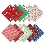 Maxbell 12Pcs Christmas Wrapping Paper Card Making Supplies for Festive Wedding Xmas