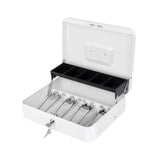 Maxbell Tiered Lock Box Versatile Security Case for Rolled Coins Checks Supermarkets