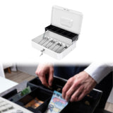 Maxbell Tiered Lock Box Versatile Security Case for Rolled Coins Checks Supermarkets