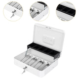 Maxbell Tiered Lock Box Versatile Security Case for Rolled Coins Checks Supermarkets