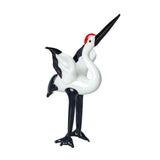 Maxbell Miniature Crane Statue Standing Crane Sculpture for Office Living Room Head up