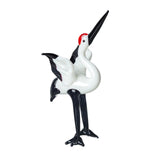 Maxbell Miniature Crane Statue Standing Crane Sculpture for Office Living Room Head up