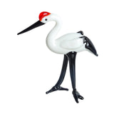 Maxbell Miniature Crane Statue Standing Crane Sculpture for Office Living Room Head down