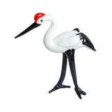 Maxbell Miniature Crane Statue Standing Crane Sculpture for Office Living Room Head down