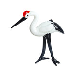 Maxbell Miniature Crane Statue Standing Crane Sculpture for Office Living Room Head down