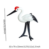 Maxbell Miniature Crane Statue Standing Crane Sculpture for Office Living Room Head down
