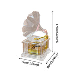 Maxbell Acrylic Music Box Play Melody Lovely Musical Toy for Lovers Girls Girlfriend