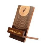 Maxbell Records Holder Display Stand Wooden Records Rack for Living Room Bedroom Home