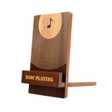 Maxbell Records Holder Display Stand Wooden Records Rack for Living Room Bedroom Home