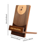 Maxbell Records Holder Display Stand Wooden Records Rack for Living Room Bedroom Home
