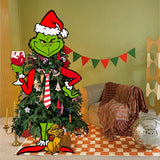 Maxbell Green Monster Christmas Tree Decoration for Holidays Restaurant Themed Party A