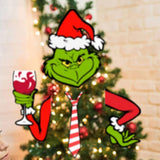 Maxbell Green Monster Christmas Tree Decoration for Holidays Restaurant Themed Party A